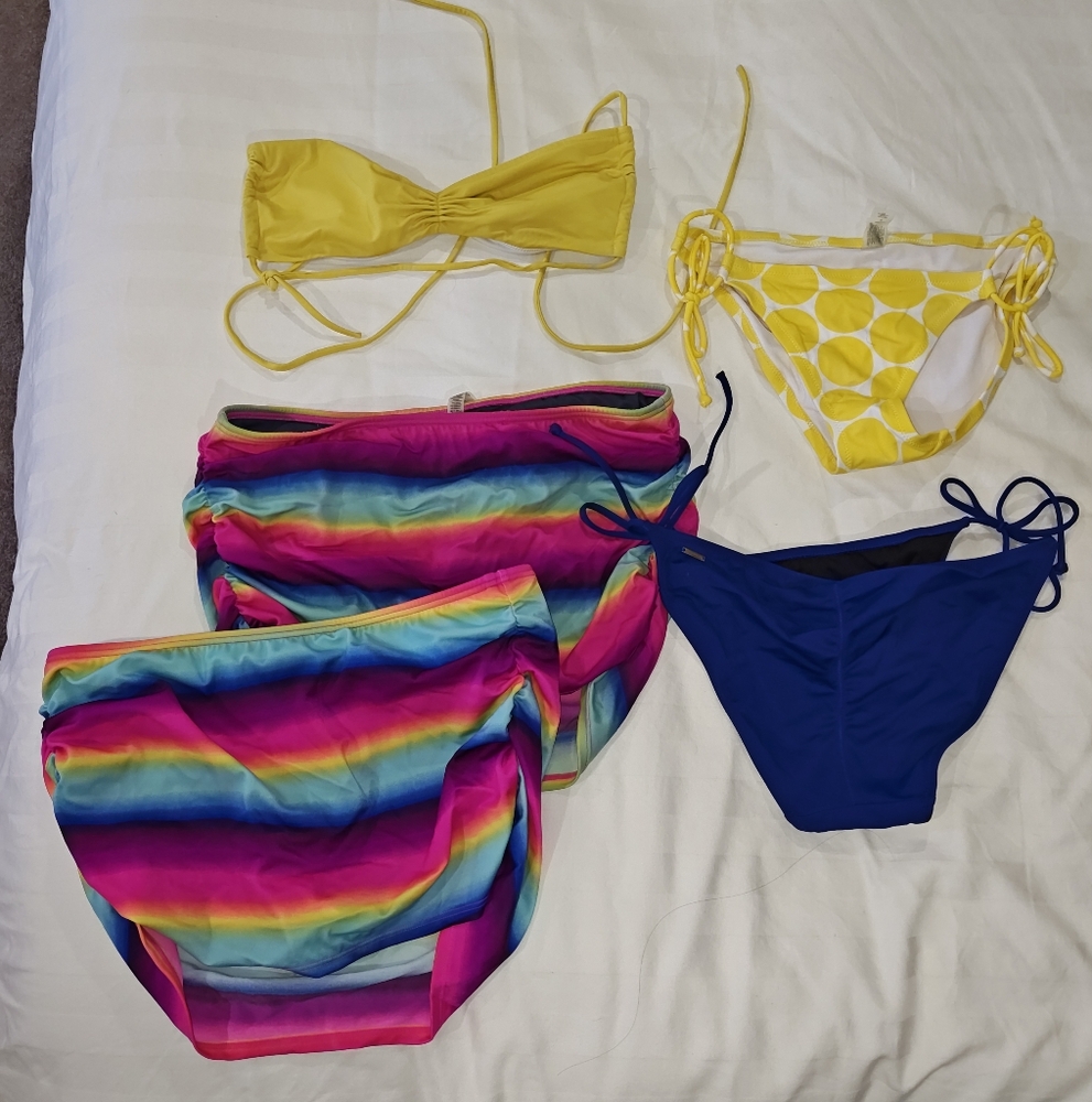 Victoria's secret 5 piece coordinating bikini lot